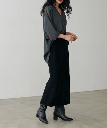 柔軟蓬鬆迷你羽毛針織半身裙