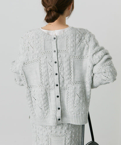 爆米花編織兩用針織衫