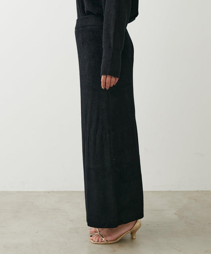 柔軟蓬鬆迷你羽毛針織半身裙