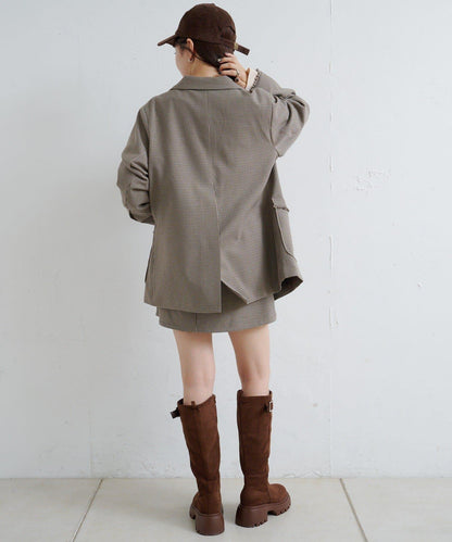 【Kastane】套裝格紋迷你裙