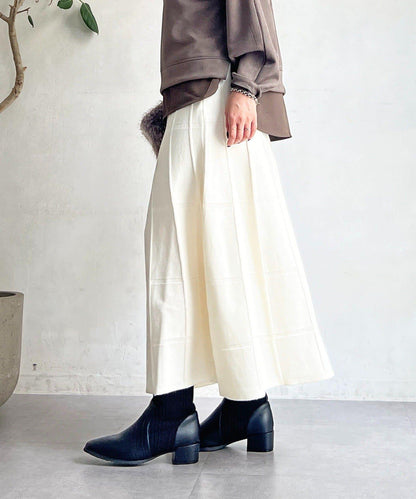 純色針織半身裙