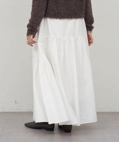 塔夫綢蓬鬆半身裙