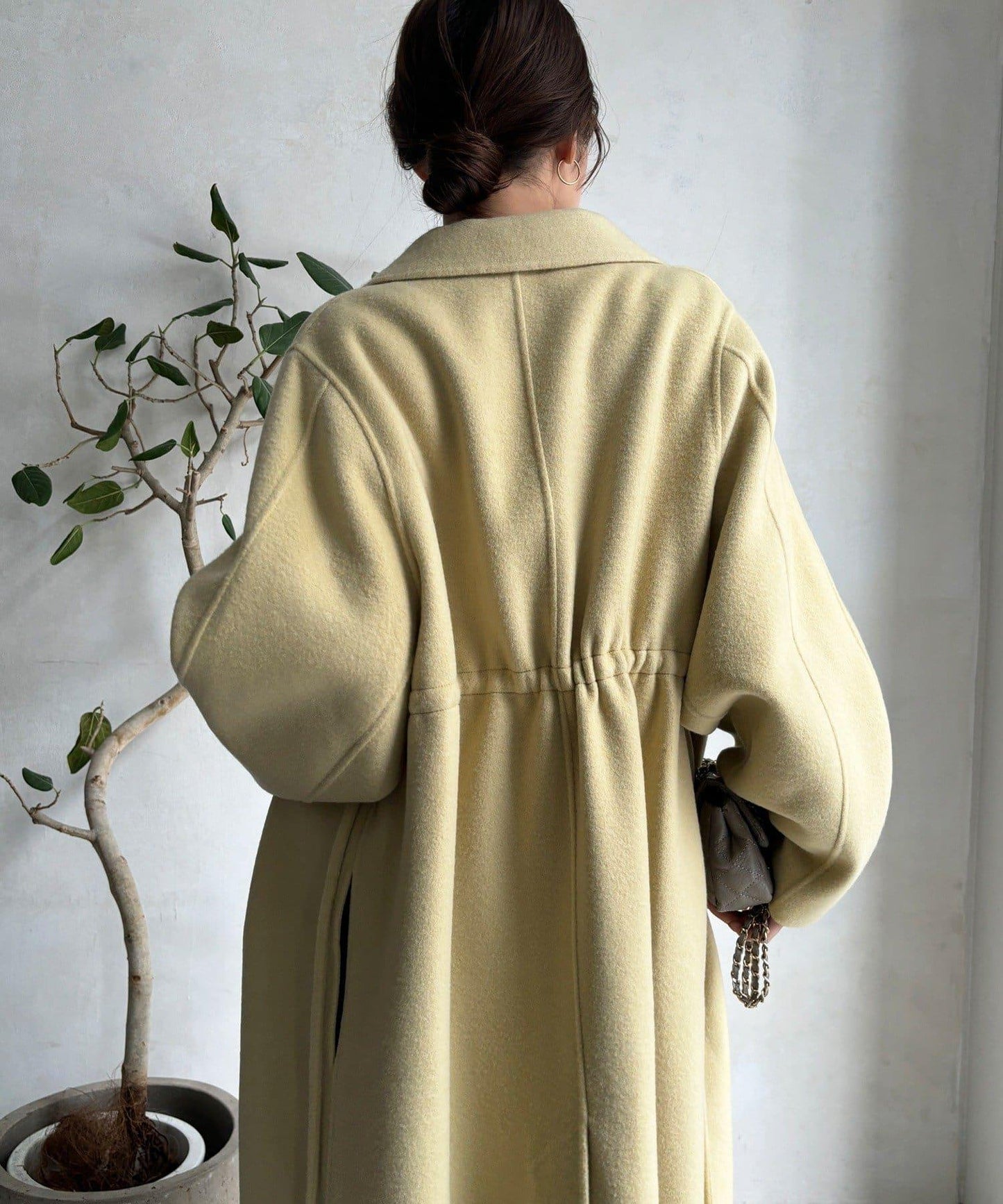 海狸絨長款大衣