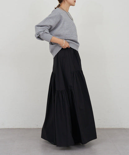 塔夫綢蓬鬆半身裙