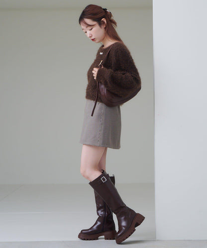 【Kastane】套裝格紋迷你裙