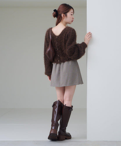 【Kastane】套裝格紋迷你裙