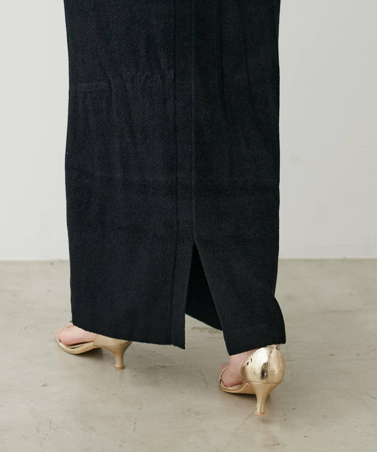 柔軟蓬鬆迷你羽毛針織半身裙