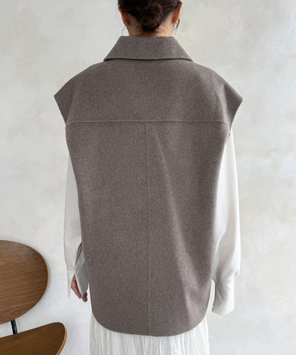 寬鬆版型夾克馬甲