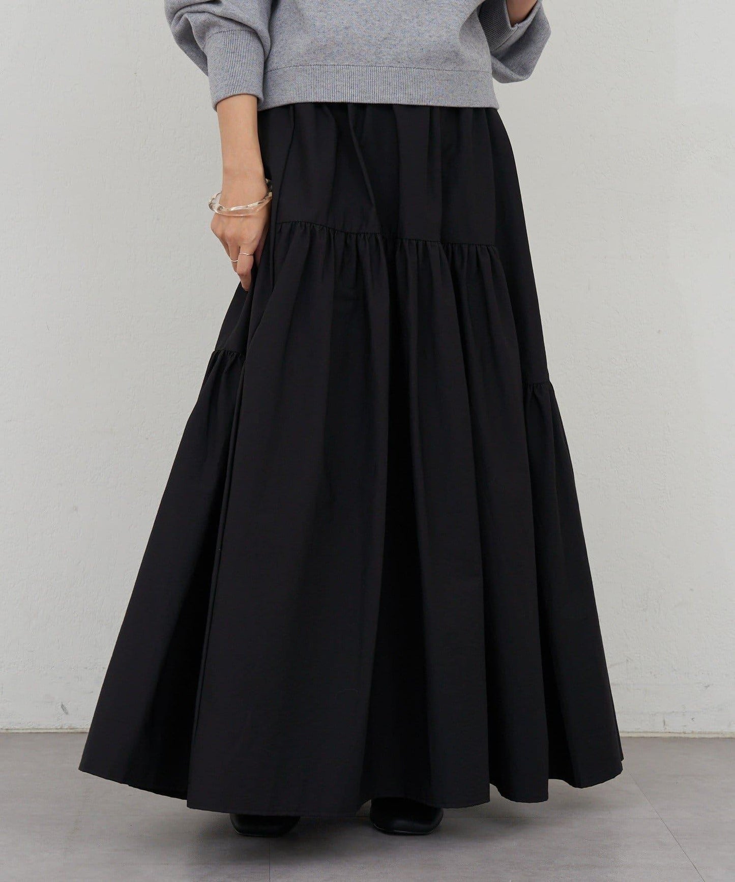 塔夫綢蓬鬆半身裙