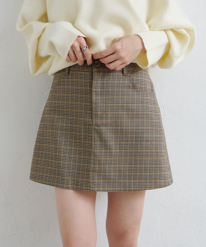 【Kastane】套裝格紋迷你裙