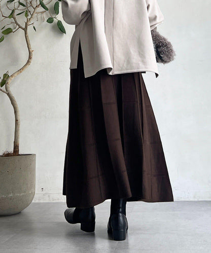 純色針織半身裙