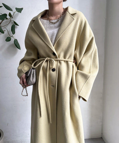 海狸絨長款大衣
