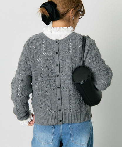 爆米花編織兩用針織衫