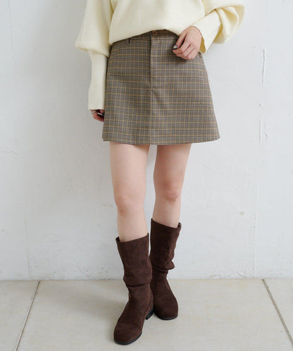 【Kastane】套裝格紋迷你裙