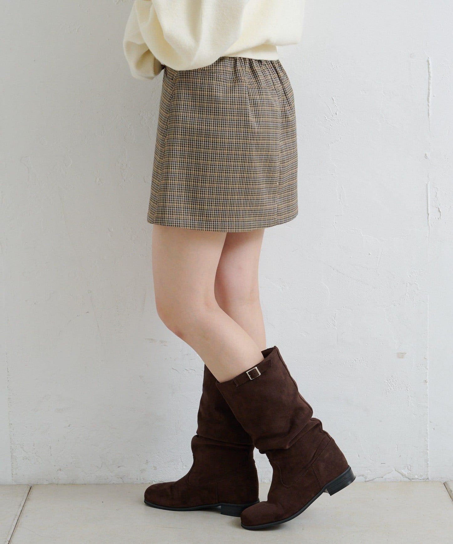 【Kastane】套裝格紋迷你裙