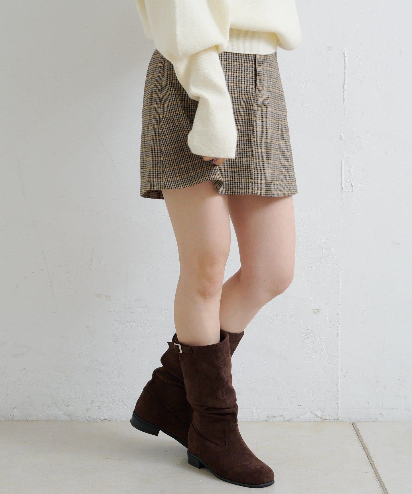 【Kastane】套裝格紋迷你裙