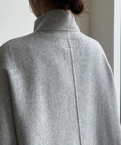 羊毛輕薄雙面立領大衣
