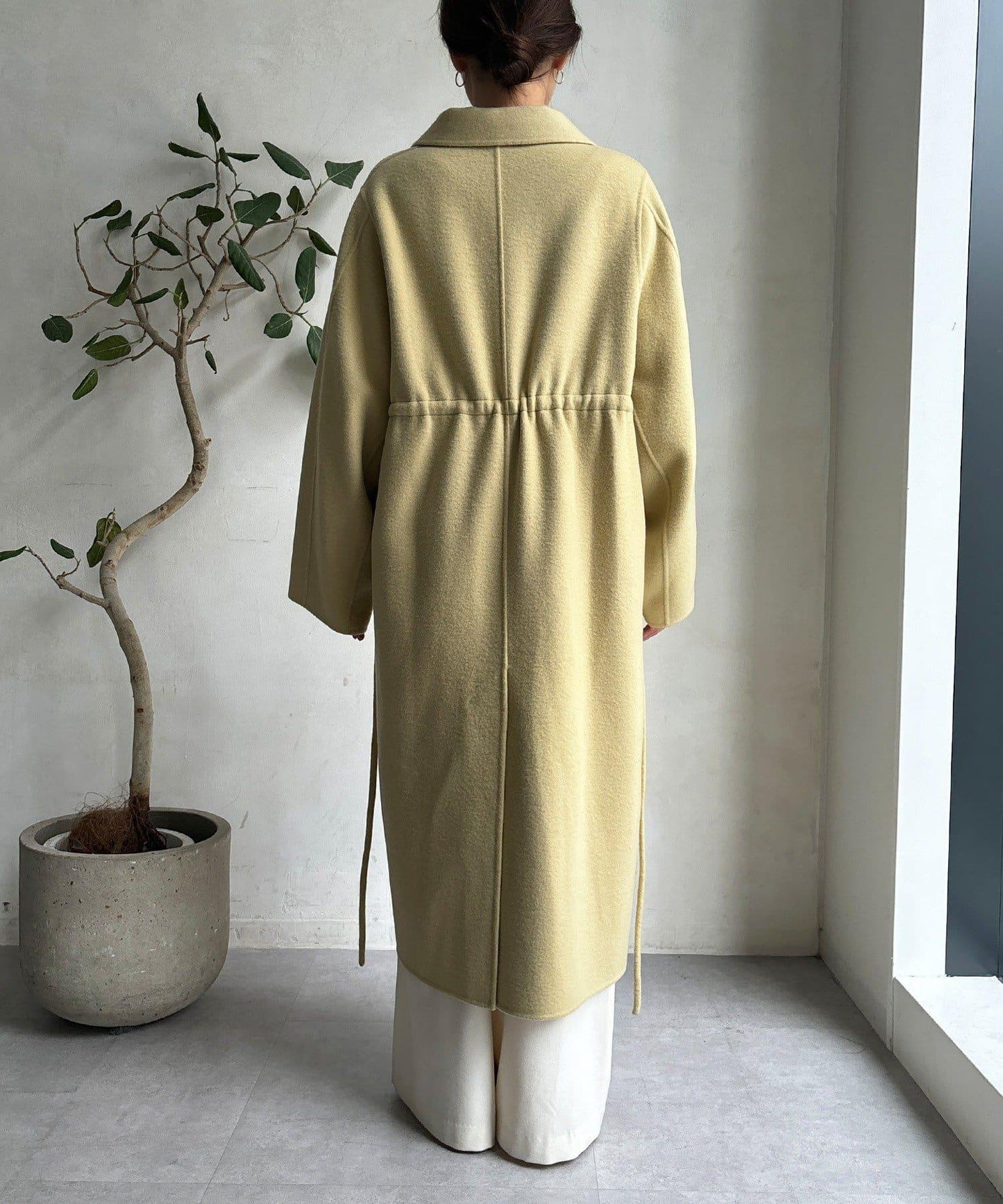 海狸絨長款大衣