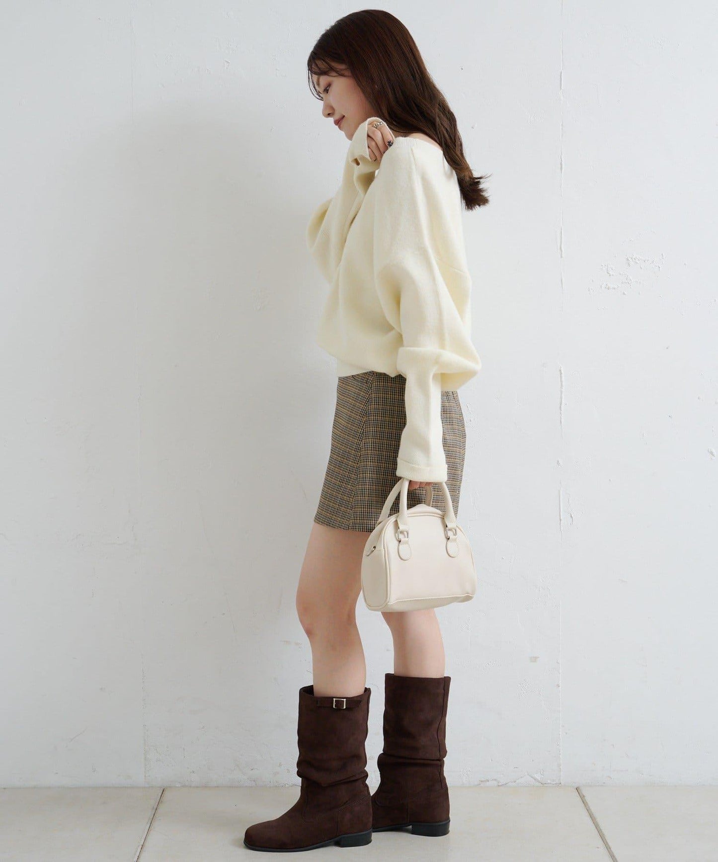 【Kastane】套裝格紋迷你裙