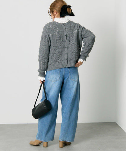 爆米花編織兩用針織衫