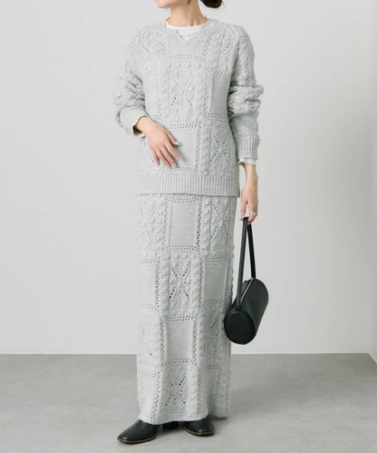 爆米花編織兩用針織衫