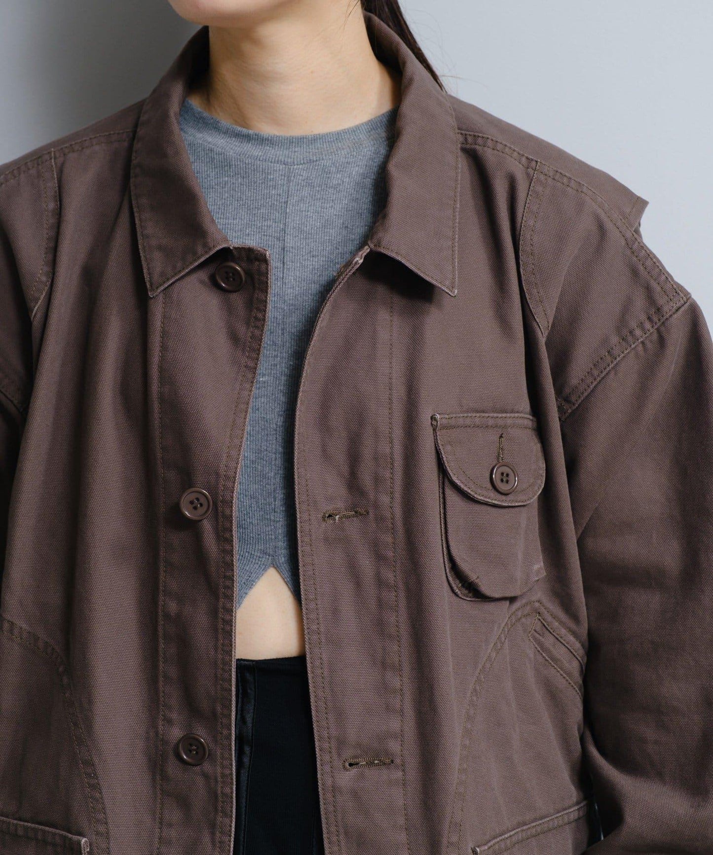 水洗可雙面穿狩獵夾克