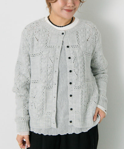 爆米花編織兩用針織衫
