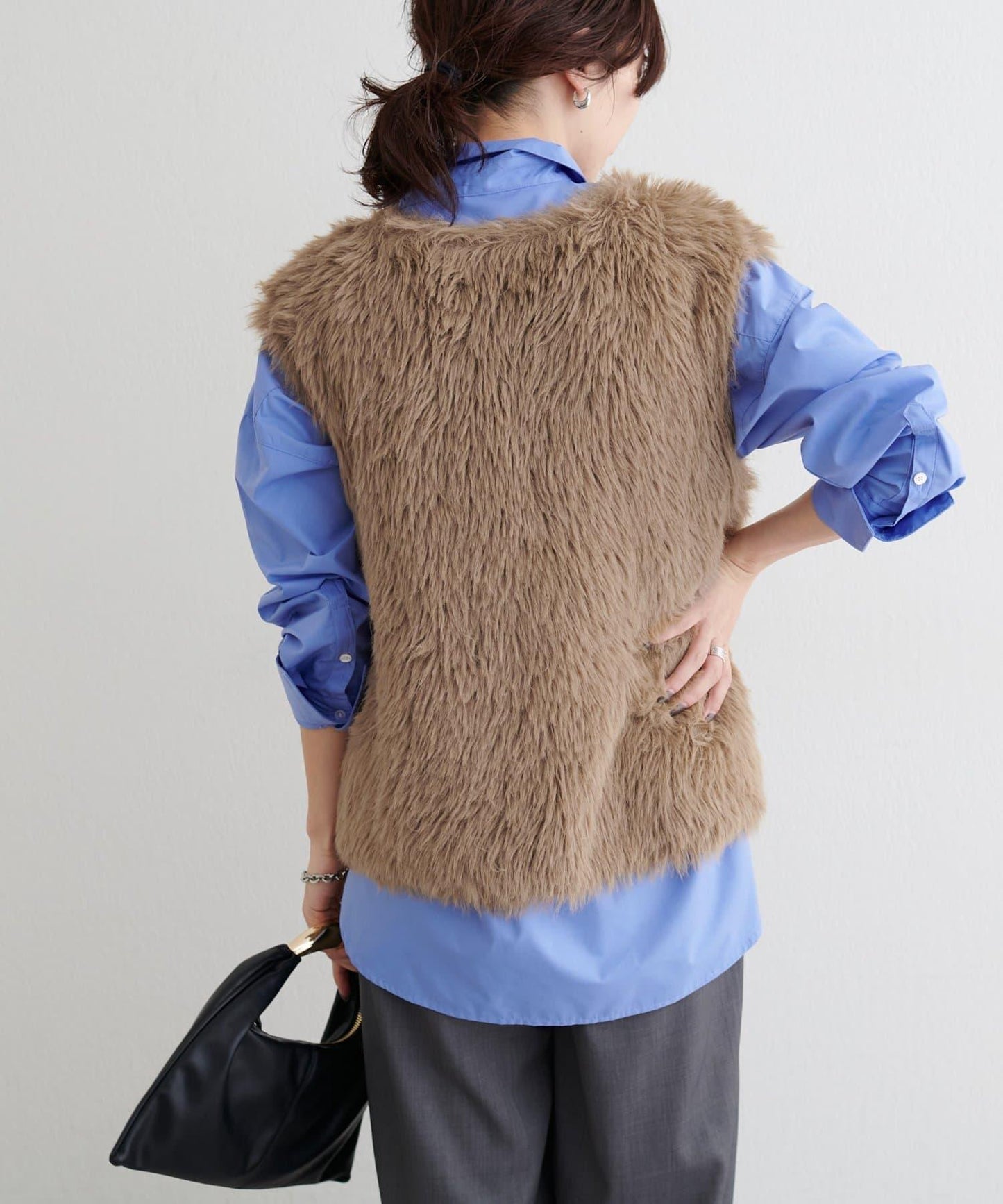 [Yurie企畫]前後兩穿羽毛馬甲