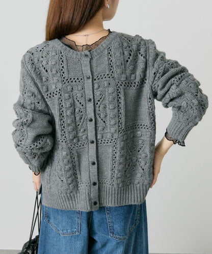 爆米花編織兩用針織衫