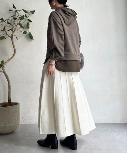 純色針織半身裙