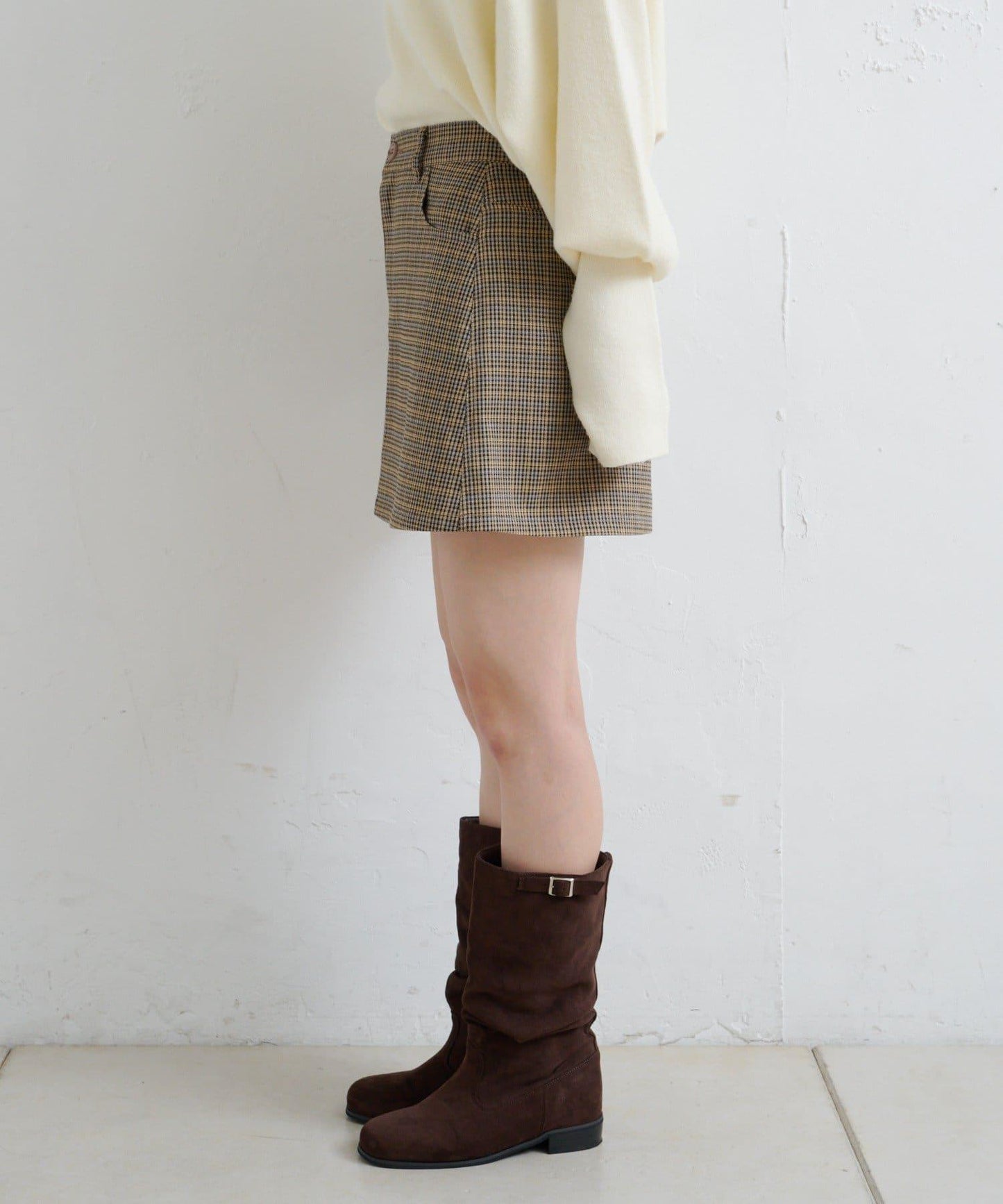 【Kastane】套裝格紋迷你裙