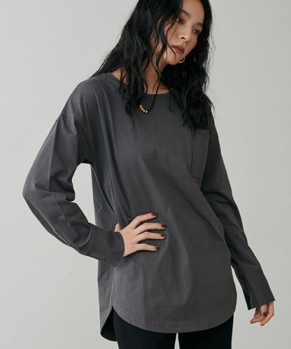 帶袖口針織套頭衫