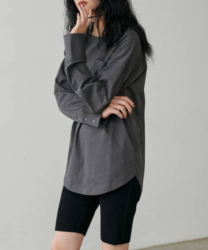 帶袖口針織套頭衫