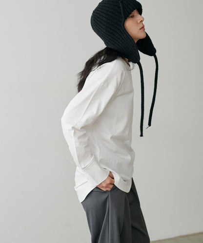 帶袖口針織套頭衫