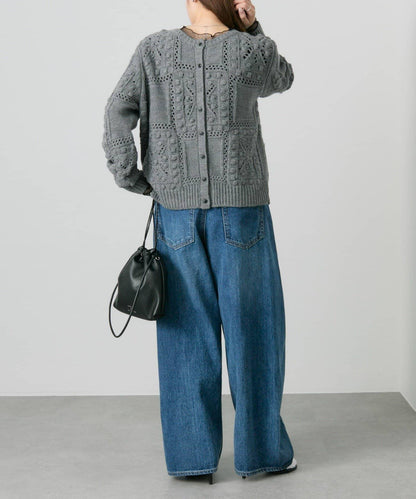 爆米花編織兩用針織衫