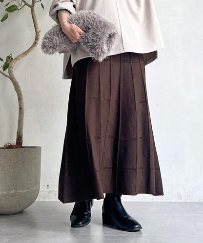 純色針織半身裙