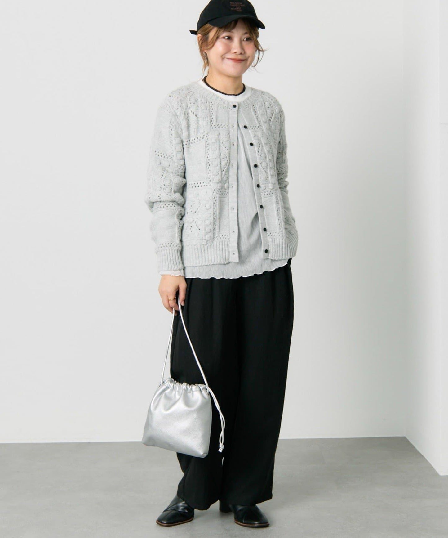 爆米花編織兩用針織衫