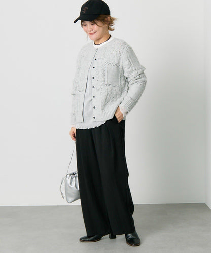 爆米花編織兩用針織衫