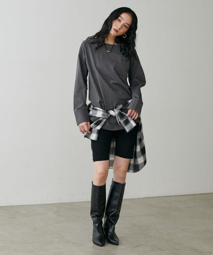 帶袖口針織套頭衫