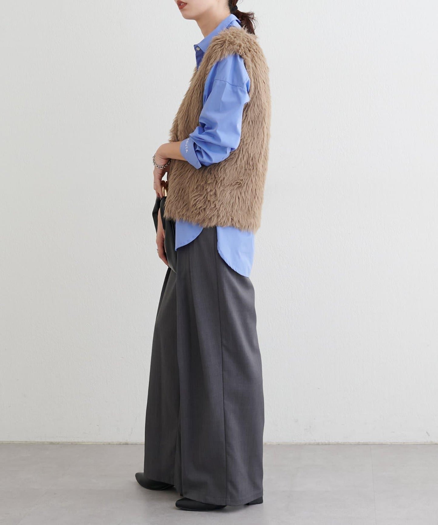 [Yurie企畫]前後兩穿羽毛馬甲