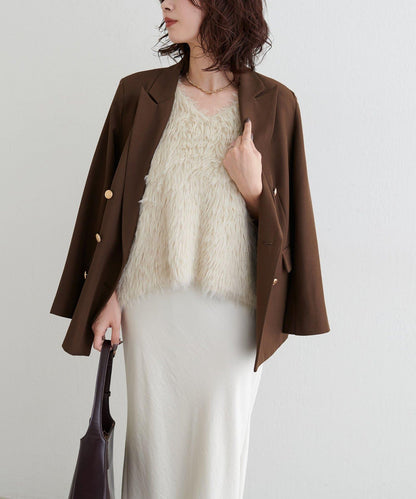 [Yurie企畫]前後兩穿羽毛馬甲