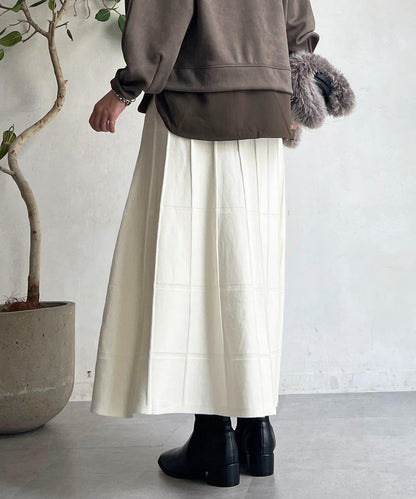 純色針織半身裙