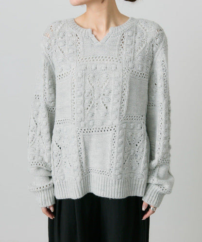 爆米花編織兩用針織衫