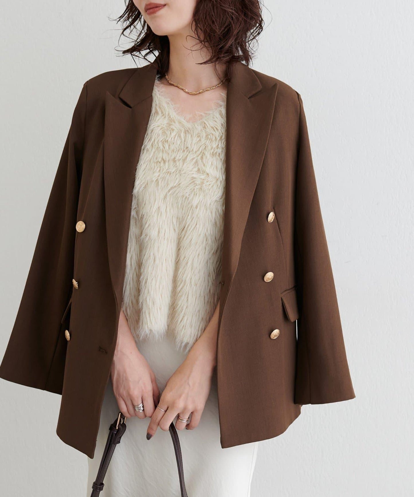 [Yurie企畫]前後兩穿羽毛馬甲