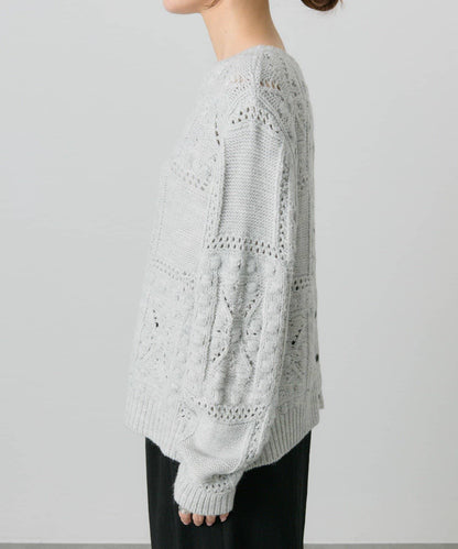 爆米花編織兩用針織衫