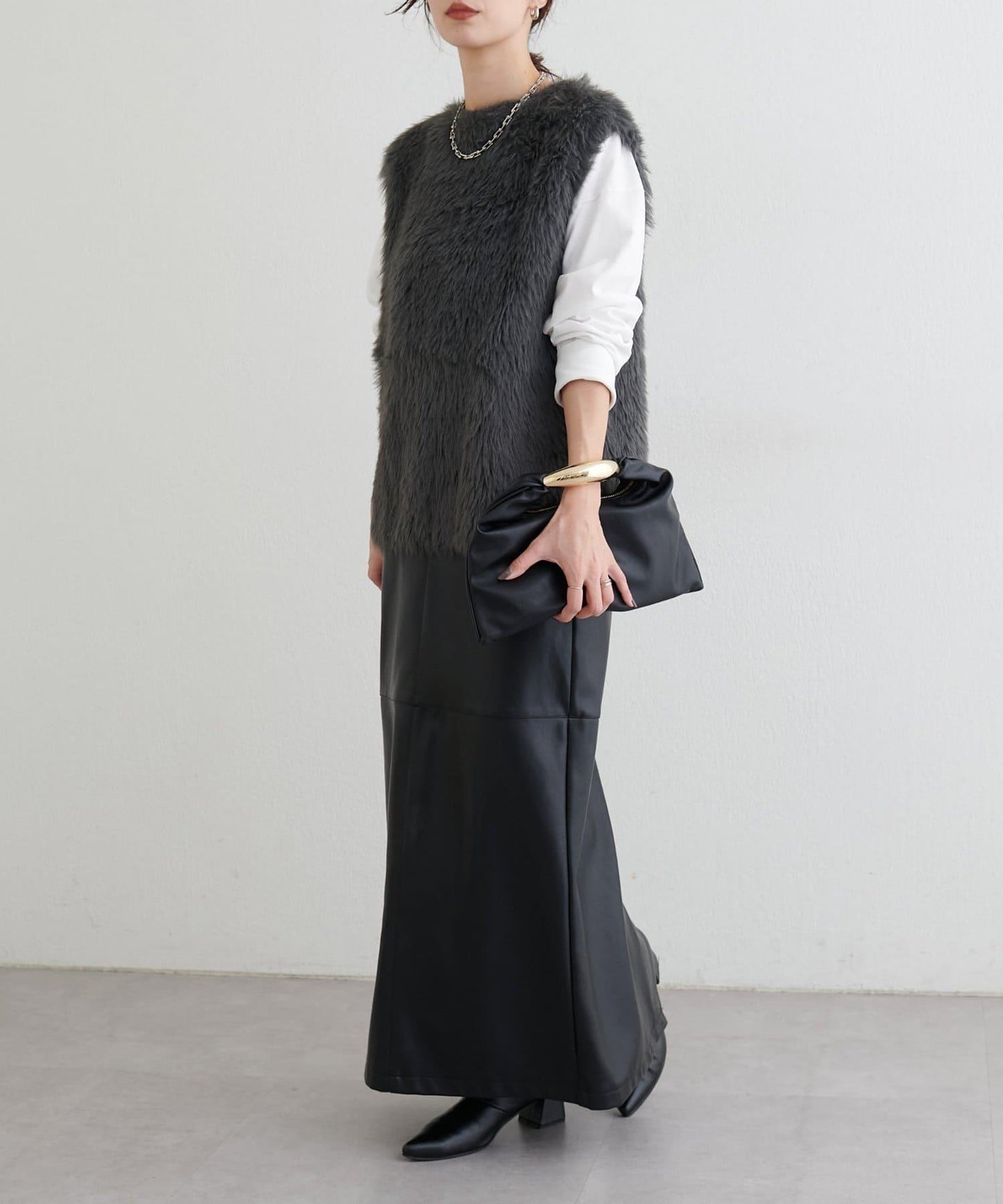 [Yurie企畫]前後兩穿羽毛馬甲