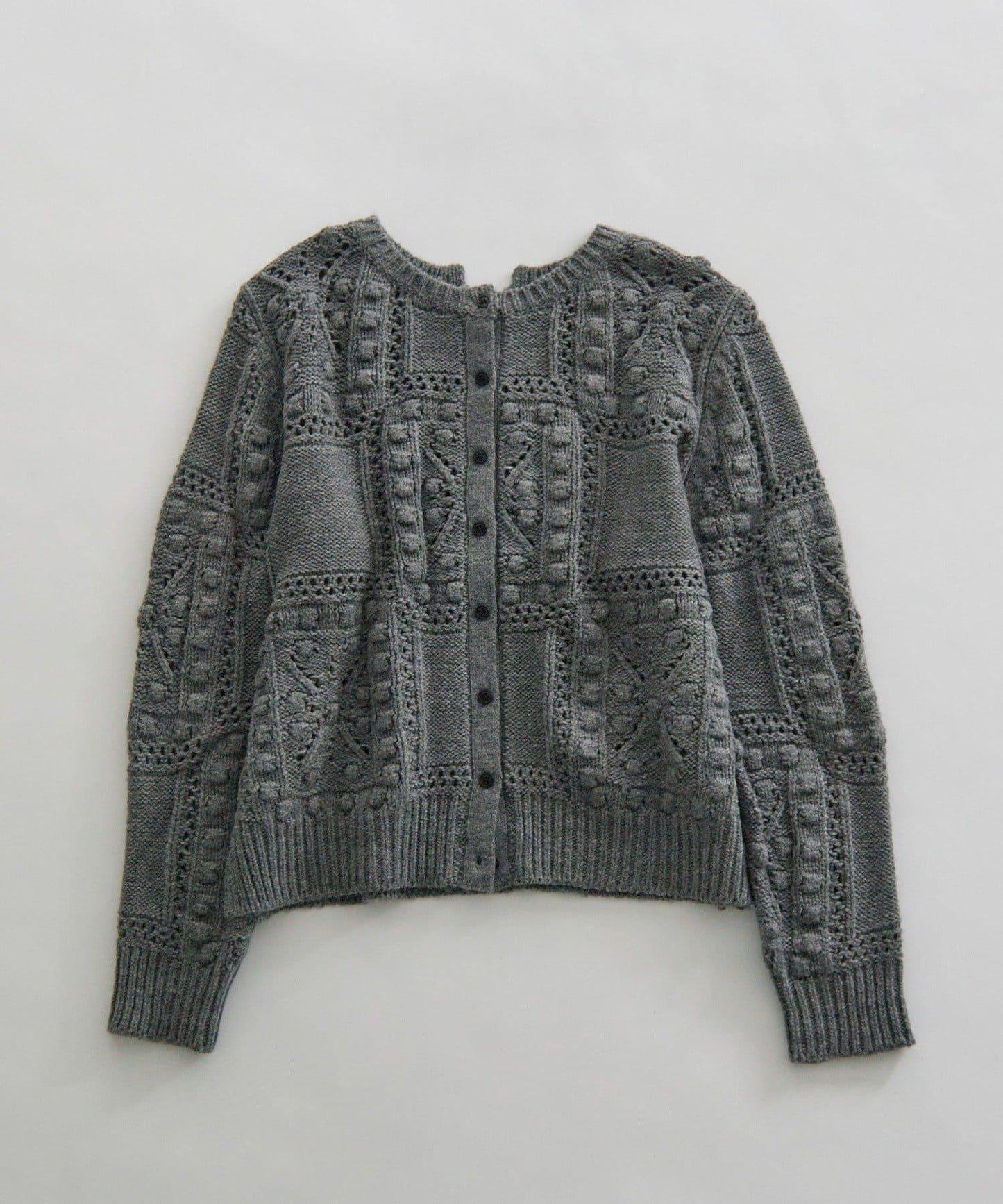 爆米花編織兩用針織衫