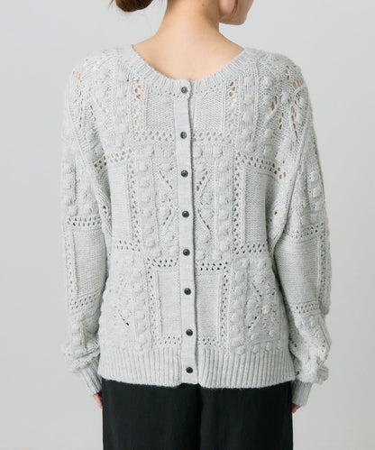 爆米花編織兩用針織衫