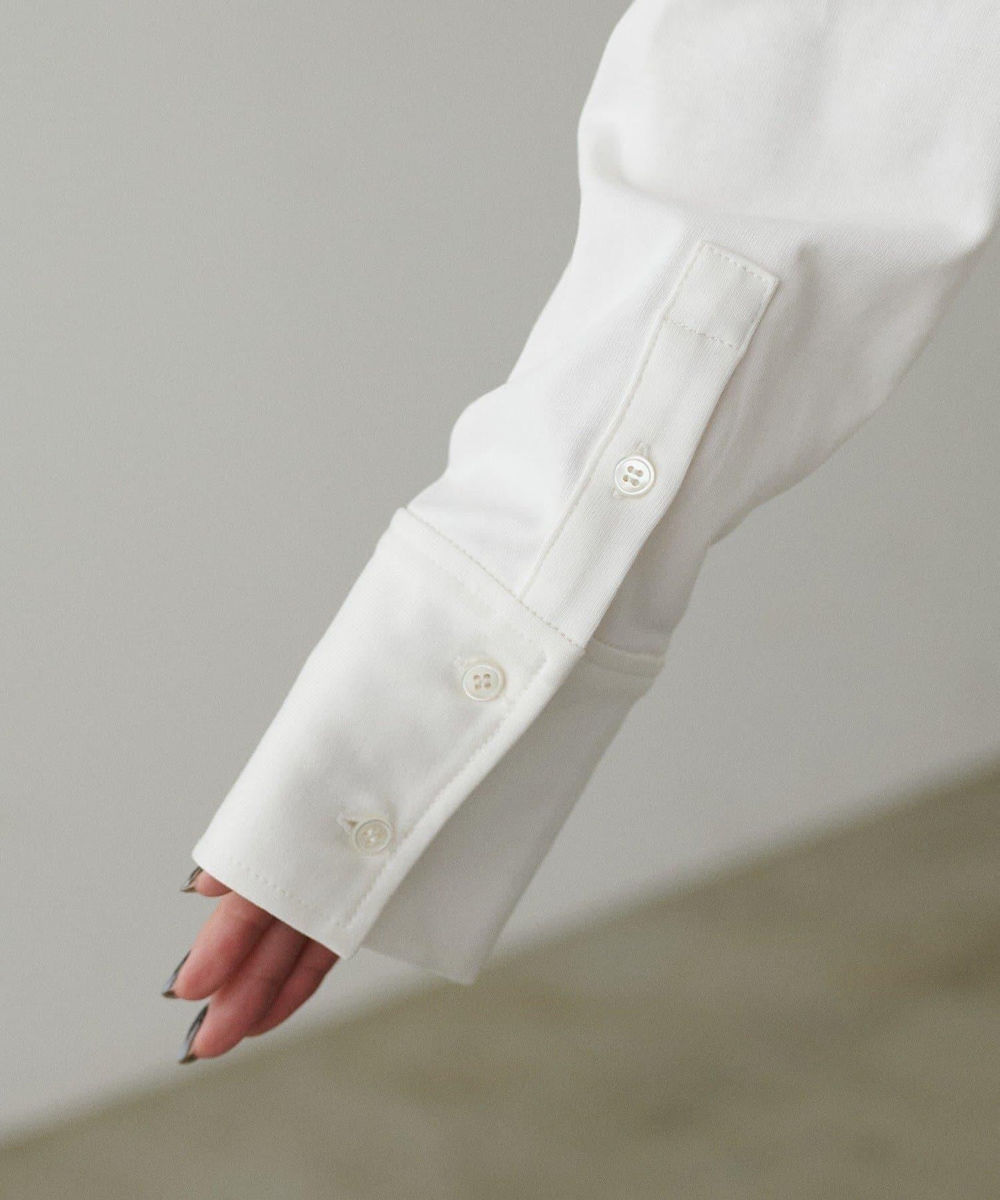 帶袖口針織套頭衫