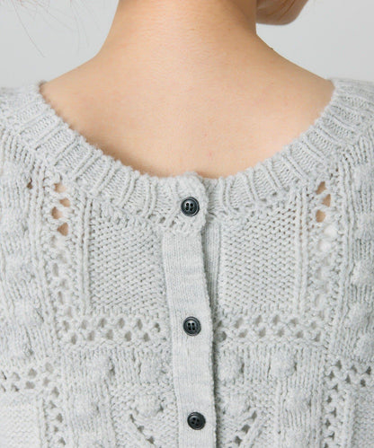 爆米花編織兩用針織衫